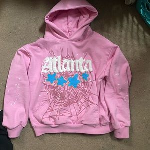 spider hoodie pink Atlanta small